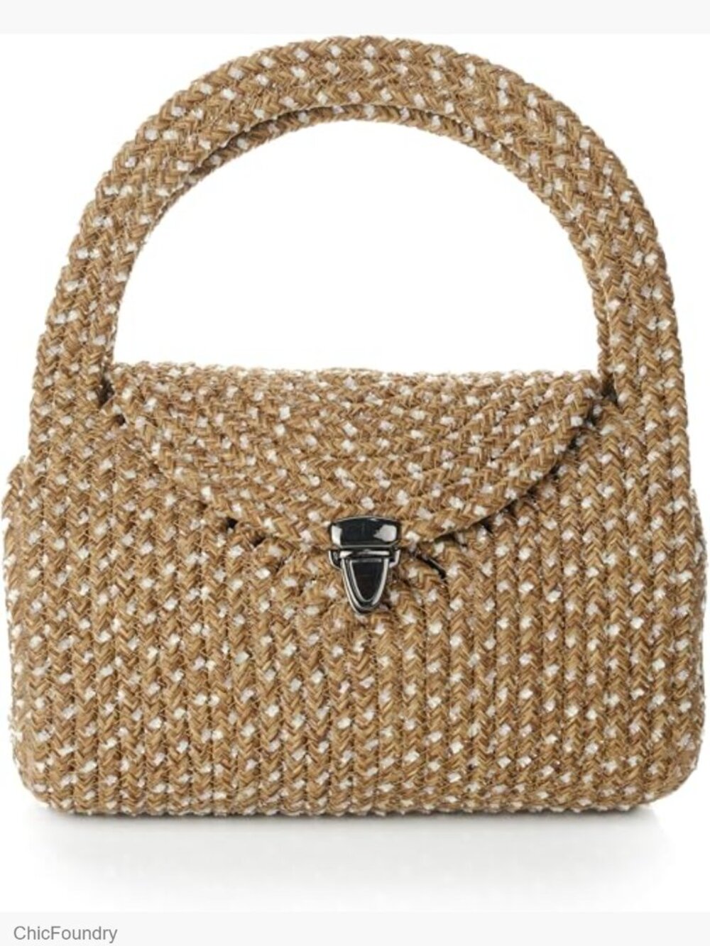 Straw Clutch Purse for Women Small Summer Handbag Woven Raffia Bag
